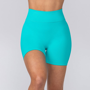 Nouveautés : Shorts de yoga d'été pour femmes, taille haute, écologiques, séchage rapide, sans coutures, personnalisables (logo et couleur), pour entraînement et gym - Product Image 1