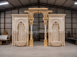 Best Wedding Event 3D Back Stage Vancouver Top Wedding 3D Back <b>Frame</b> Stage New Elegant Wedding Fiber Stage Decor Canada - Product Image 2