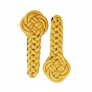 Épaulettes personnalisées en cordon tressé doré métallisé pour tenue de cérémonie et équipement de défense personnelle - Product Image 2