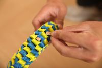 Jouet à mâcher indestructible en nylon tressé robuste pour chiens et chats Promotion de la santé bucco-dentaire Jouet ludique
