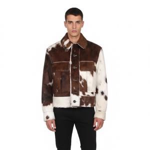 Veste en cuir de vachette véritable pour homme, style vintage, prix de gros, matériau durable, décontractée et unie - Product Image 1