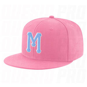 Casquette Snapback Ajustable Rose, Bleu Clair et Blanc Brodée – Style Streetwear Tendance Unisexe - Product Image 1
