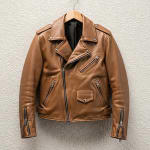 Vestes en cuir véritable chaudes pour l'hiver pour hommes et femmes, vestes en cuir décontractées, vêtements d'extérieur en cuir véritable élégants et confortables - Product Image 1