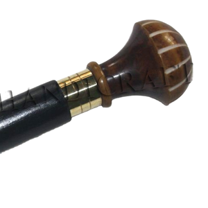 Diseñador de resina antiguo manija de madera bastones/bastones trekking senderismo - Product Image 1