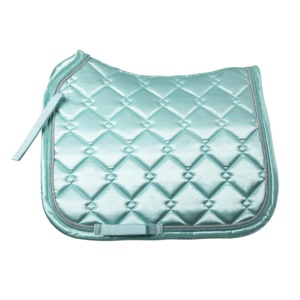 Tapis de selle en cuir équestre avec doublure en tissu, logo personnalisé, équipement d'équitation de haute qualité, respirant et à séchage rapide - Product Image 1