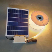 Bande led solaire RGB à lumière blanche chaude