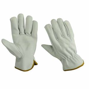 Gants de travail en cuir de vachette grainé de qualité supérieure, protection des mains pour la sécurité industrielle, gants robustes pour activités de plein air - Product Image 5