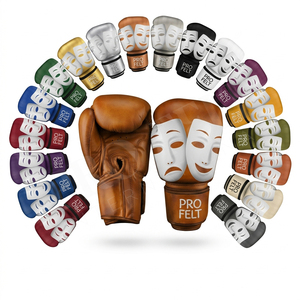 Guantes de Boxeo Deportivos Personalizados Multiusos, Diseño de Guantes de Piel Sintética para Entrenamiento, Sparring, Kickboxing, MMA, Equipo de Protección Física - Product Image 1