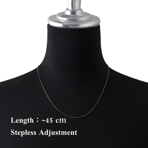 Cadena de platino Pt850 japonesa de 0.7mm de ancho, joyería de lujo al por mayor para hombre, cadena larga premium unisex para niños, venta al por mayor. - Product Image 5