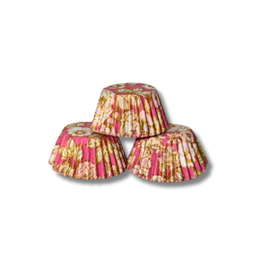Envoltorios de Cupcakes de Papel Glassine con Diseño Floral Rosa, Desechables, Cilíndricos, Antiadherentes, Resistentes al Calor, Aptos para Alimentos, para Fiestas de Cumpleaños - Product Image 4