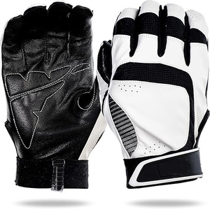 Gants de frappeur de baseball en cuir véritable OEM personnalisés avec manchette sportive étendue pour hommes – Haute performance pour l'entraînement en équipe - Product Image 1