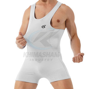 High Quality Custom Men's <b>Wrestling</b> Singlet Quick Dry Lightweight Breathable 220g Polyester Spandex Customized Packing OEM - Product Image 4