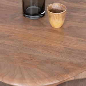 Mesa de centro Vandana Golden Line en madera maciza de mango con un diseño limpio y orgánico - Product Image 5