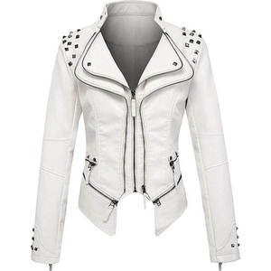 Trendy Women's High Quality Genuine Sheepskin <b>Leather</b> Quilted <b>Jacket</b> Breathable Knitted Printed Digital Printing <b>Winter</b> Fashion - Product Image 1