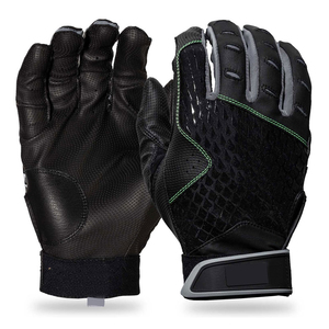 Gants de frappeur de baseball en cuir protecteurs avec système de soutien des doigts, paume en latex épais, légers, respirants et écologiques - Product Image 1