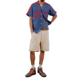 Premium Garment Dyed Linen Blend Vintage Finish Carpenter <b>Shorts</b> <b>Men</b> Luxury Workwear OEM Custom Utility Summer Fashion Bottoms - Product Image 6