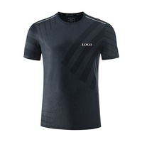 T-shirts pour hommes tricotés en coton doux 100% de gros OEM conceptions personnalisées transfert de chaleur imprimé