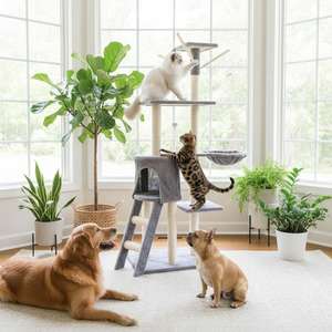 Torre para Gatos Multinivel Todo en Uno YOMMY para Rascarse, Escalar y Descansar - Product Image 4