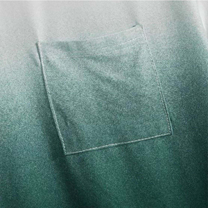 เสื้อยืดคอกลมแขนสั้นผู้ชาย ผ้าฝ้ายไล่สี ทรงปกติ สวมใส่สบาย ผ้าถัก มีกระเป๋า - Product Image 6