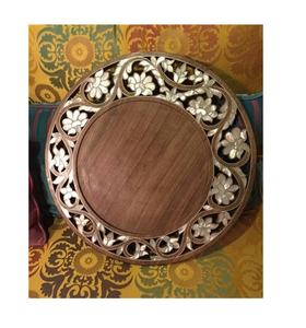 Bandejas de Servicio de Madera MDF con Incrustaciones de Nácar de Calidad Mayorista, 40x40 cm, Certificadas por EPCH, para Hoteles y Restaurantes - Product Image 6