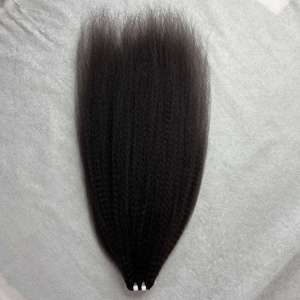 100% donneur unique non traité sans perte de paquets de yaki 8-40 pouces cuticule alignée extensions de cheveux bruts raides crépus non chimiques - Product Image 4