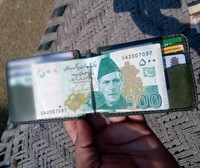 annwar enterprises Dompet Klip Uang Vintage Buatan Tangan Tempat Kartu Kredit Tipis Minimalis Kulit Asli Unisex Dompet Penggunaan Sehari-hari