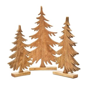 Árbol de Navidad de Madera con Base Estable, Suministro Directo de Fábrica, para Decoración Navideña del Hogar y Centro de Mesa Festivo en Venta - Product Image 1