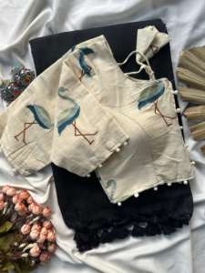 Blusa Tradicional India de Algodón Khadi para Mujer, Marca Saurya Life Style, de Secado Rápido, Informal, Fabricada en Surat - Product Image 4