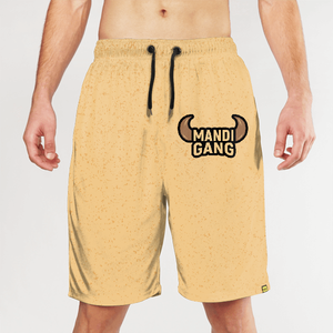 Shorts de Baño para Hombre, a Rayas, de Secado Rápido, con Cordón Ajustable, Casuales, con Estampado Rojo y Negro, Cintura Media, Tejido de Poliéster - Product Image 3