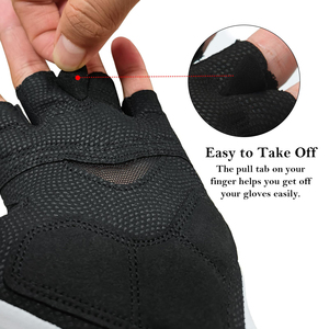 Guantes transpirables de verano para ciclismo, guantes de medio dedo acolchados a prueba de golpes para bicicleta de carretera, guantes ligeros antideslizantes para hombres y mujeres - Product Image 2