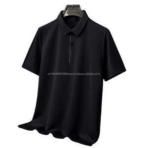 Camisa Polo de Manga Corta para Hombre, Diseño Personalizado con Logotipo Bordado, Informal, Transpirable, Ligera, para Verano, Estilo Ejecutivo, Cuello Solapa, Color Sólido - Product Image 1
