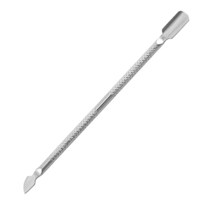 Double ended Stainless Steel Cuticle Pusher Dead Skin Push Remover For Pedicure Manicure <b>Nail</b> Art With Textured Grip And Flat - Product Image 4