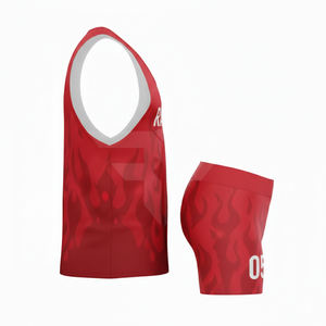 Vêtement de sport respirant sans manches pour l'athlétisme, uniforme d'athlétisme extensible dans les quatre sens, maillot de course en gros - Product Image 4