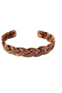 Brazalete de Cobre Trenzado Unisex para Bienestar, Brazalete de Cobre Trenzado de Primera Calidad, Joyería Sencilla para el Bienestar - Product Image 2