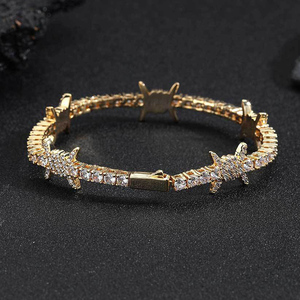 Pulsera de tenis vintage con mariposa de diamantes AAA y chapado en oro, sin plomo ni níquel, de lujo, unisex, personalizable - Product Image 4
