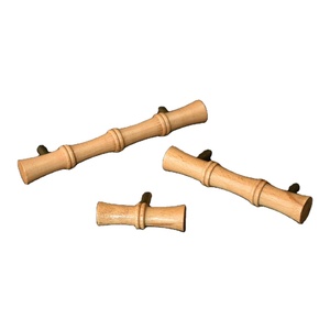 Perillas de gabinete de madera natural 100% con diseño moderno Perillas de puerta de madera de alta calidad para uso decorativo en el hogar Hecho en fábrica a granel - Product Image 2