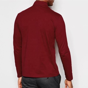 Camiseta de manga larga para hombre, polo con bolsillo en el pecho, ajuste regular, 100 algodón, a la última moda, venta al por mayor - Product Image 2