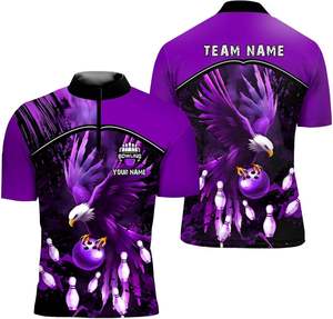 Sublimated Custom <b>Bowling</b> Jerseys High-Quality Personalized Designs for Tournaments Comfortable and Breathable - Product Image 2