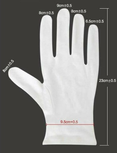 Masonic White Leather Wrist Length <b>Gloves</b> Plain Style Breathable <b>Touchscreen</b> Durable for Daily Use Four Seasons Warmth - Product Image 2