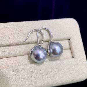 Exquisitos y Elegantes Pendientes de Perlas Edison, Perlas Redondas Naturales de Agua Dulce, Plata de Ley S925, Pendientes de Nicho con Luz Intensa - Product Image 3