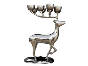Geometric Iron Tea <b>Light</b> Holder Gold Handmade Eco-friendly Home Decor Deer Candelabra Christmas - Product Image 4