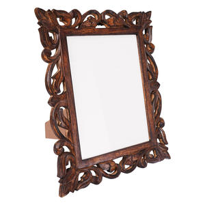 Brownwood Handicrafts - Marco de Fotos de Madera de Mango Hecho a Mano, Grabado con Láser, Diseño Rústico Creativo Vintage para Mesa, Hogar u Oficina - Product Image 5