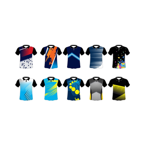 เสื้อยืดกีฬาพิมพ์ซับลิเมชันผ้าโพลีเอสเตอร์/ ผ้าฝ้ายถักสำหรับนักคลิก - Product Image 1