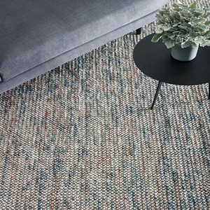 Tapis tissé à la main multicolore texturé gris beige bleu rose, tapis moderne pour salon, chambre, décoration intérieure, revêtement de sol doux - Product Image 6