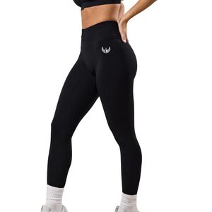 Black High Waist Performance Legging Women Stretch Fitness <b>Tights</b> Supportive Workout Yoga Pants Athletic Activewear Daily Wear - Product Image 1