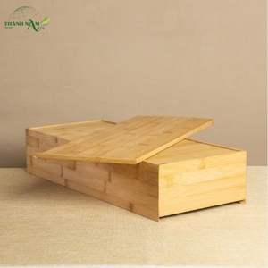 Bandeja de Almacenamiento de Bambú Laminado con Diseño Plegable de 5 Niveles para la Organización Moderna del Hogar - Product Image 6