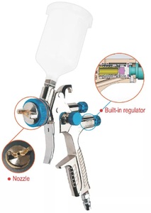 Pressure Regulating Gravity Feed HVLP 600cc OEM Car Wash Spray Gun 200mm Spray Distance plastic body Disposable Gun Pot - Product Image 3