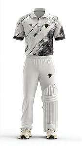 Uniforme de Cricket Blanco de Alta Calidad con Cuello Camisero, Personalizable para Equipos - Product Image 4