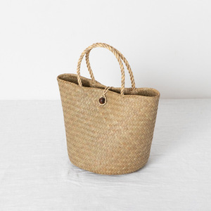 Bolsas de playa de rafia para mujer al por mayor, excelente calidad, bolsas grandes de mimbre marino para mujer al precio más bajo - Product Image 5