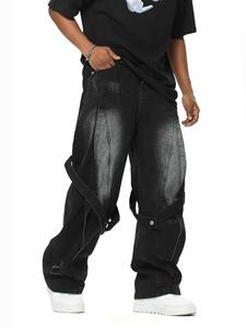 Pantalones Vaqueros de Mezcla de Poliéster y Algodón para Hombre, Corte Regular, Duraderos, Cómodos, Casuales, Precio al por Mayor - Product Image 5